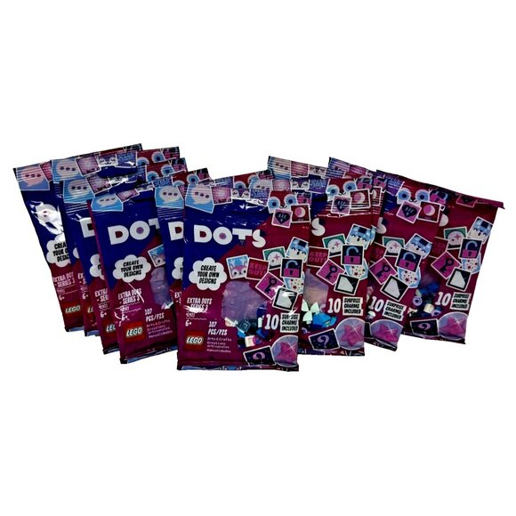Lot of 10 LEGO Dots Extra Dots Series 3 41921 107 Pieces Brand New Sealed - Picture 3 of 3